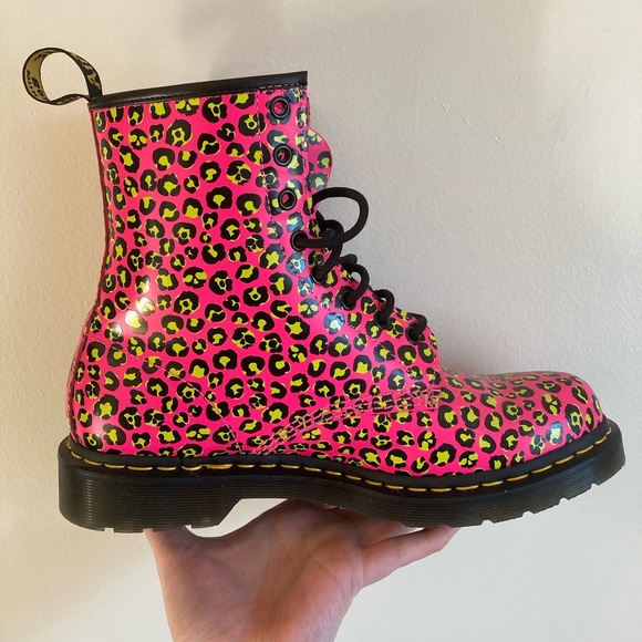 Dr. Martens Other - Dr Martens 1460 Leopard Print Smooth Leather Boots Men’s US 9 Women’s US 11 NWOT
